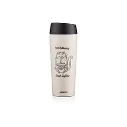 Термокружка Ardesto Coffee Тime Meowning 450 мл Бежева (AR2645WC) - мініатюра 5