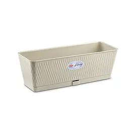 Вазон пластиковий LIBERTY, прямокутний, з автополивом, 9 л (87556)