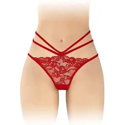 Трусики з відкритою попкою Fashion Secret Nadia Red One size