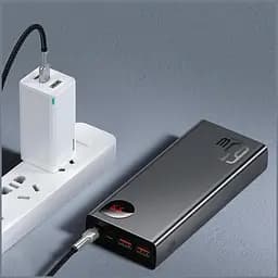 Мобільна батарея Baseus Adaman Metal 20000mAh PD 65W - мініатюра 4