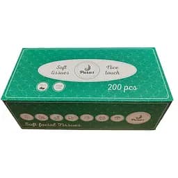 Серветка косметична паперова Parus розмір 20х20 см у коробці 200 шт/уп.