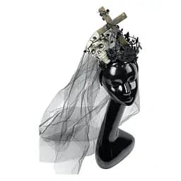 Обруч Королева кладовища з фатою