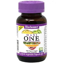Мультивітаміни з залізом Bluebonnet Nutrition Maxi One With Iron 30 вегетаріанських капсул
