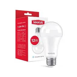 Лампа світлодіодна Maxus 1-LED-778 A60 12W 4100K 220V E27