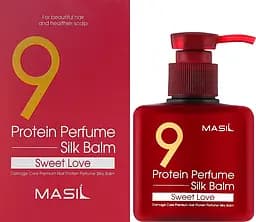 Протеїновий бальзам для волосся Masil 9 Protein Perfume Silk Balm Sweet Love 180 мл - мініатюра 2