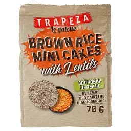 Мини-хлебцы Trapeza рисовые с чечевицей 70 г (903236)