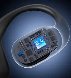 Навушники Langsdom кісткові бездротові TE-08 Max з кріпленням за вухо Bluetooth 5.4 та шумоподавленням до 50 годин роботи Бежевий - мініатюра 10
