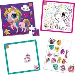 Набор для творчества Vladi toys 4 в 1 Радужные единорожки (VT4210-13)
