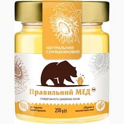 Мед Правильний мед Соняшниковий, 250 г (894384)