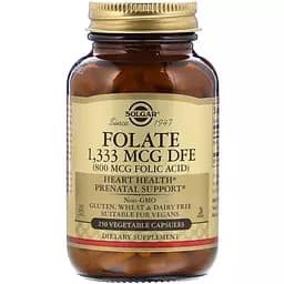 Фолиевая кислота Solgar Folic Acid 800 мкг 250 капсул