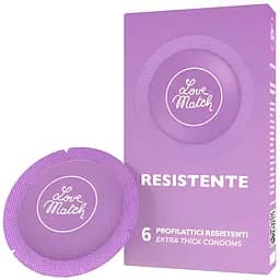 Презервативы Love Match Resistente утолщенные 6 шт. (ROZ6400229617)