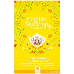 Чай трав`яний English Tea Shop лемонграс-імбир-цитрус органічний 30 г (20 шт. х 1.5 г) (572221) - мініатюра 2