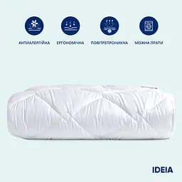 Ковдра Ideia Classic, двоспальна, 210х175 см, білий (8-31155 білий) - мініатюра 2