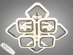 Світлодіодна люстра смарт світильник з пультом dimmer, 80W, хром