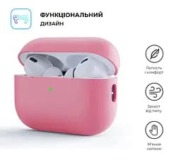 Силіконовий чохол для навушників Apple AirPods Pro 2 2022, Silicone Case, рожевий, захисний чохол, ультратонкий і легкий, захист від подряпин, пилу та ударів, м"який силікон, ArmorStandart (ARM64534) - мініатюра 2