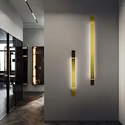 Сучасні лінійні бра в латунному кольорі корпусу 73 см Арт. WB 1/730 AB Line F