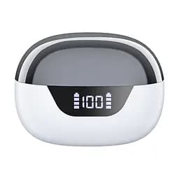 Бездротові навушники Choetech BH-T60 White TWS, Bluetooth 5.3, ANC+ENC, LED-дисплей (43-00135) - мініатюра 3