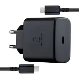 Зарядний пристрій Samsung EP-TA800 HC 25 ватів із кабелем Usb-C Usb-C чорний