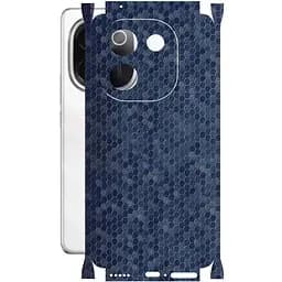 Защитная пленка StatusSKIN для Vivo iQOO Z9s Pro 5G Корпус Винил Соты синие