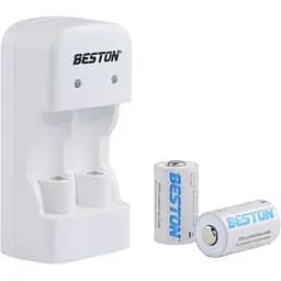 Зарядное устройство для аккумуляторов Beston BST-CD643 2slots for CR123A LiFePo + 2 аккумулятора CR123A (AAB1885)