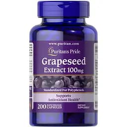 Екстракт виногадних кісточок Puritan's Pride Grapeseed Extract 200 капсул