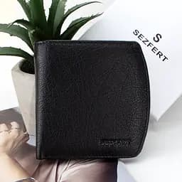 Женский кожаный кошелек Sezfert 13703-1 маленький черный