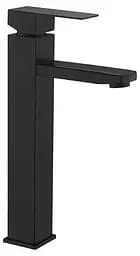 Змішувач високий для умивальника Wezer PRO11-02-BLACK Чорний матовий