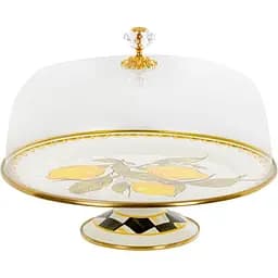 Тортовница Elmani Sicily на ножке с крышкой эмалированная 30 см (763-036)