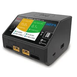 Двоканальний зарядний пристрій HOTA D6 Pro Dual 325W 15A 1-6S LiPo AC/DC FPV з бездротовою зарядкою чорний (18768) - мініатюра 3