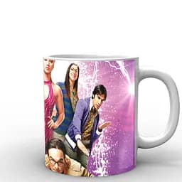 Кухоль GeekLand Теорія великого вибуху The Big Bang Theory на рожевому фоні BB.002.21 330 мл білий