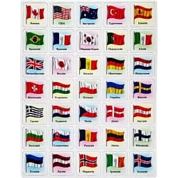 Набор магнитов Artos Games Флаги 35 шт. 1328ATS