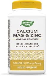 Вітаміни та мінерали Nature's Way Calcium Mag & Zinc, 250 капсул