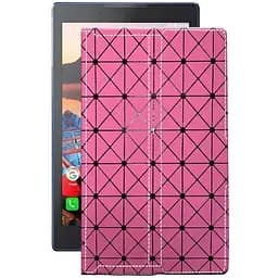 Чехол StatusCASE из экокожи для планшета Lenovo Tab 3 TB3-730X Розовый ромб