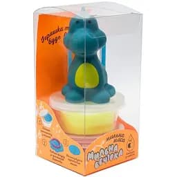 Набор для творчества Strateg Мильная вечеринка - голубой динозавр на украинском языке (32107)