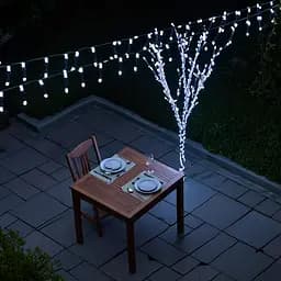 Гірлянда Нитка вулична 300 LED 30 м на сонячній батареї чорна, білий GarlandoPro SB300L30MBW - мініатюра 12