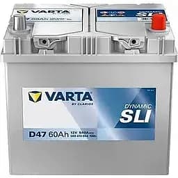 Акумулятор Varta Blue Dynamic 60Ah ASIA Ев (-/+) (540EN) (232х175х225) без нижн. бурт D47