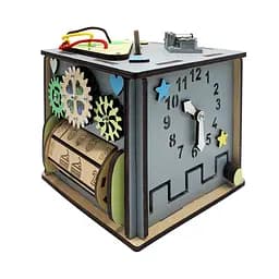 Развивающая игрушка Бизикуб Temple Group TG158746 15х15х15 см Серый