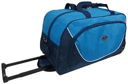 Сумка дорожня на колесах Wallaby 10428-4 57L  Синя з блакитним