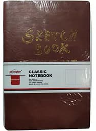 Блокнот Zhongfan, 21,5х14,5 см, бордовий (834085)