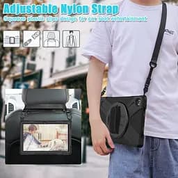 Чохол Rugged 3 Layers броньований протиударний з захистом Lenovo Tab 10 2025 TB311 Чорний - мініатюра 8