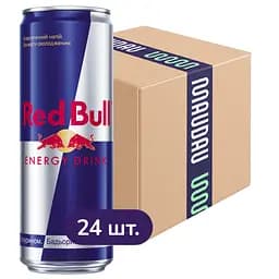 Упаковка энергетического напитка Red Bull безалкогольный среднегазированный 8.52 л (0.355 л х 24 банки)