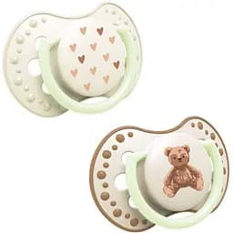 Пустышка силиконовая динамическая LOVI Teddy Love 6-18 месяцев 2 шт. (22/936)