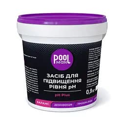 Засіб для підвищення pH у басейні POOLMAN PH PLUS 0.9 кг для підтримки правильного pH води