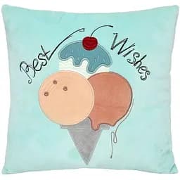 Подушка Tigres Ice cream, 33х33 см, голубая (ПД-0466)