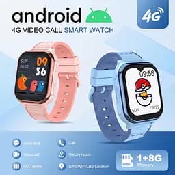 Дитячий смарт годинник-телефон Lemfo D3S з TikTok, YouTube, WhatsApp, GPS трекером, 4G відеодзвінками, SIM-картою та прослушкою Чорний - мініатюра 3