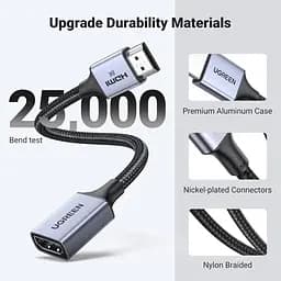 Кабель UGREEN HD165 подовжувач HDMI 2.1 4K 120HZ 8K 60HZ 17cm (15518) - мініатюра 8