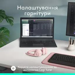 Bluetooth-гарнітура Logitech Zone 300 Wireless Rose (981-001412) - мініатюра 9