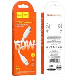 Дата кабель Hoco X96 Hyper Type-C to Type-C 60W (1m) White - мініатюра 2