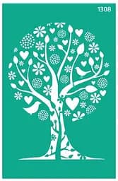 Трафарет многоразовый самоклеящийся №1308 Фоновый 13×20см Абстракция Rosa Talent