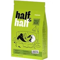 Сухой корм Half&Half для кошек с чувствительным пищеварением с индейкой 8 кг